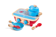 Hape Toddler Kitchen Set spatula image offers tactile tools for role-play