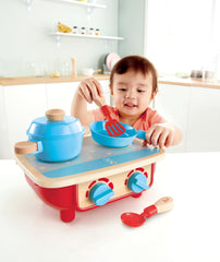 Hape Toddler Kitchen Set spoon image highlights safe, child-friendly utensils for pretend cooking