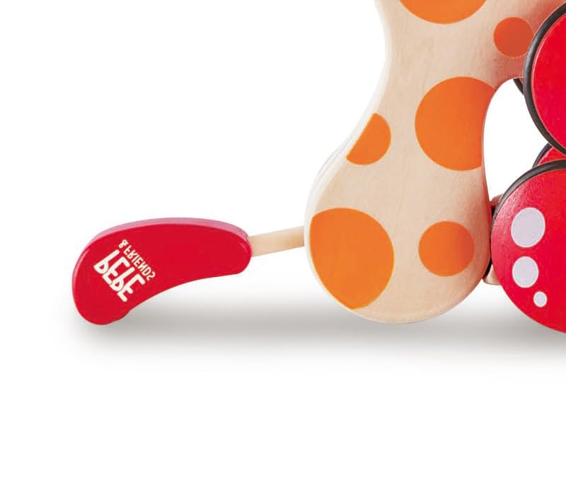 Hape Walk-A-Long Puppy safe-painted finish shown in close-up