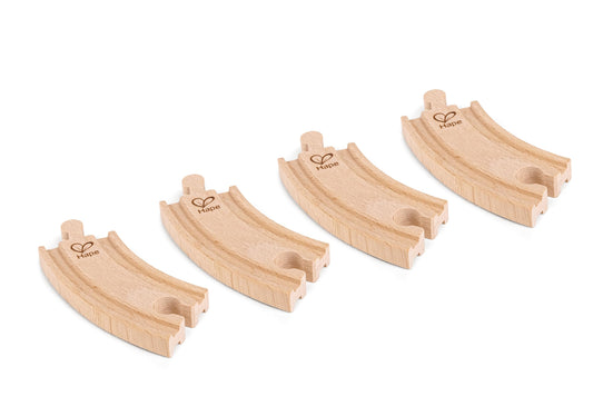 hape wooden railway straight and curved tracks for versatile layout options