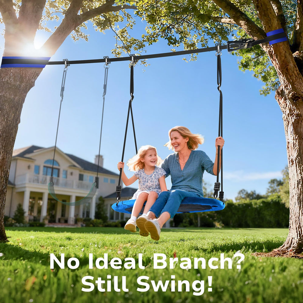 Hapfan 40-inch saucer swing ready for shared outdoor fun