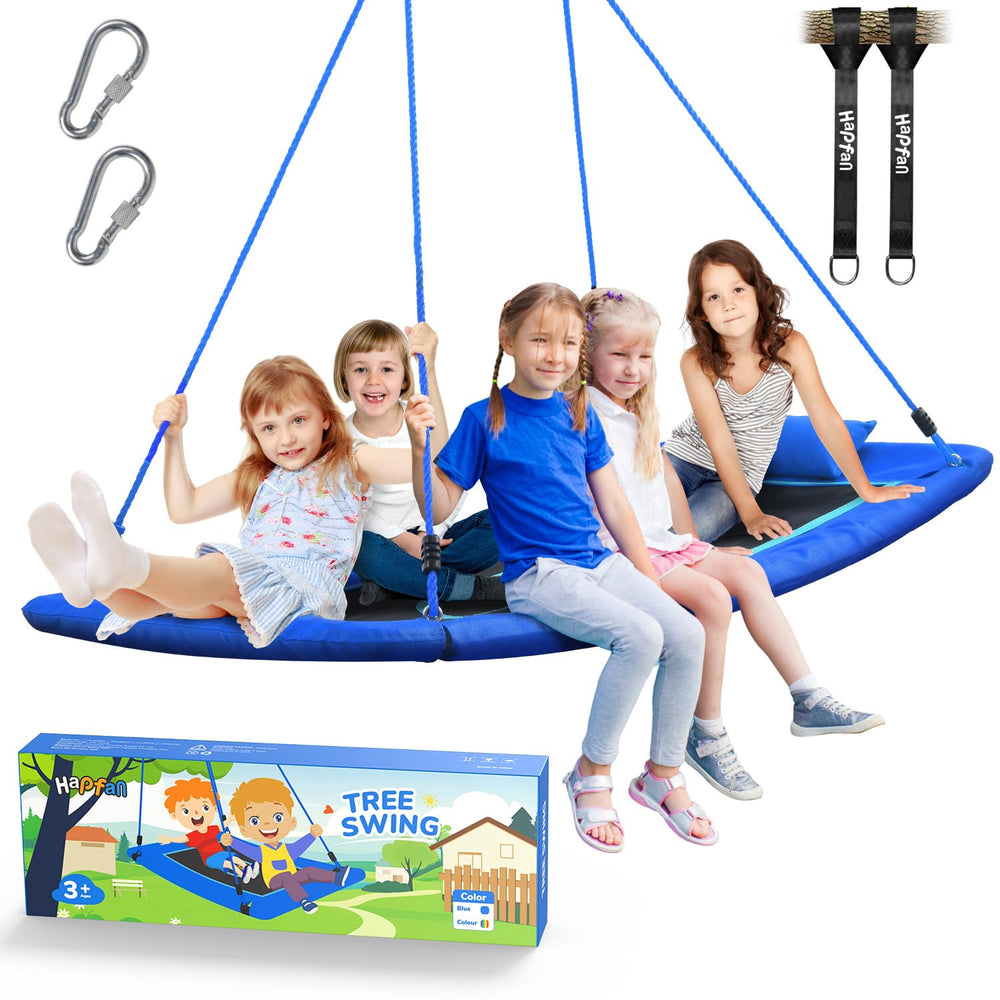 Hapfan 800lbs Skycurve platform swing for sturdy backyard fun.