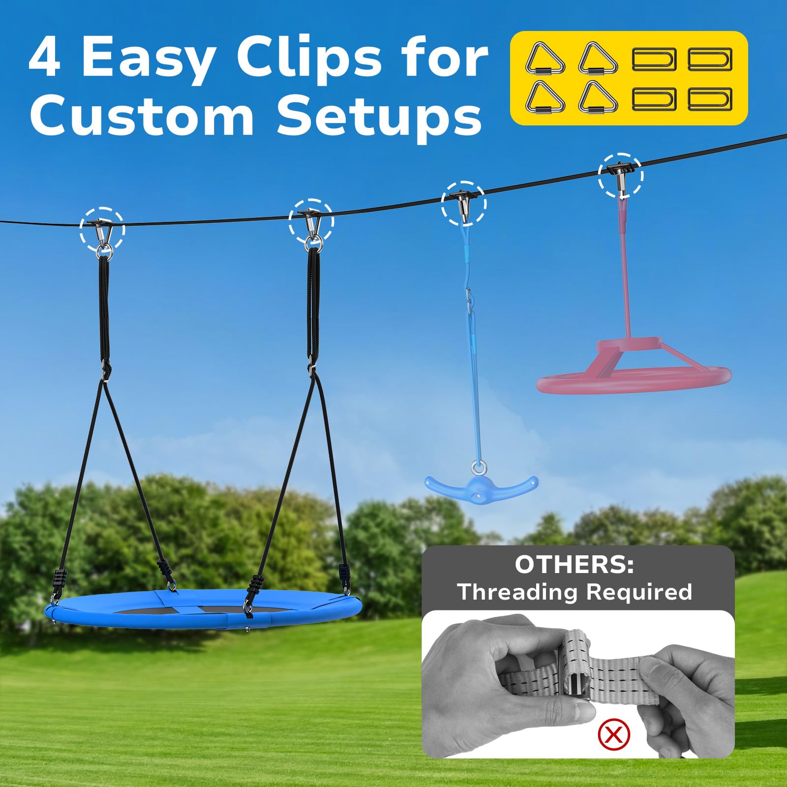 Hapfan adjustable buckles enabling easy accessory swaps during play
