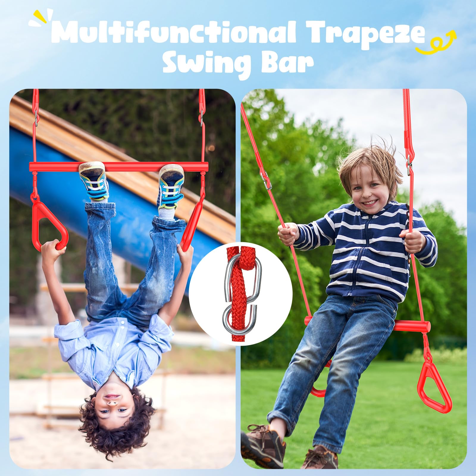 Hapfan climbing net ladder provides climbing fun.