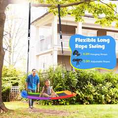 Hapfan 9.8-foot hanging straps offer flexible installation height.