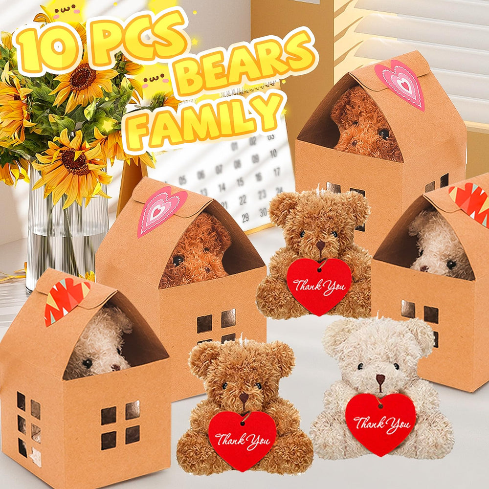 Gift-ready mini plush bears for birthdays and holidays.