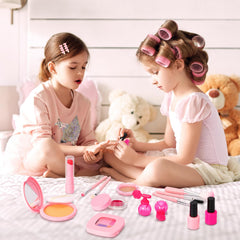 Hapgo kids enjoy a pretend salon session fostering creativity and social play.