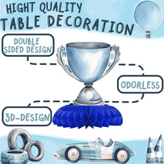 HaPiBiDesign Easy Setup Racing Decor saves time during party preparations.