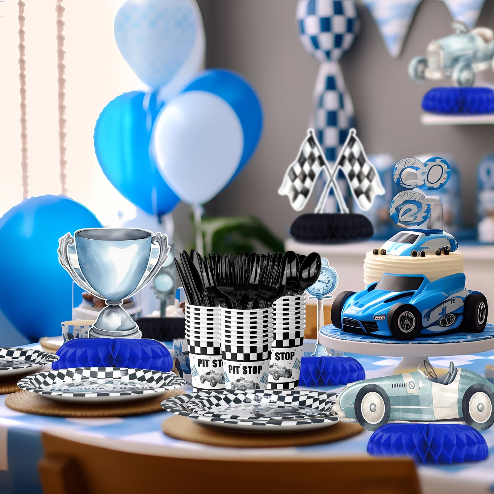 HaPiBiDesign Versatile Race Car Decor suitable for photos and themed events.