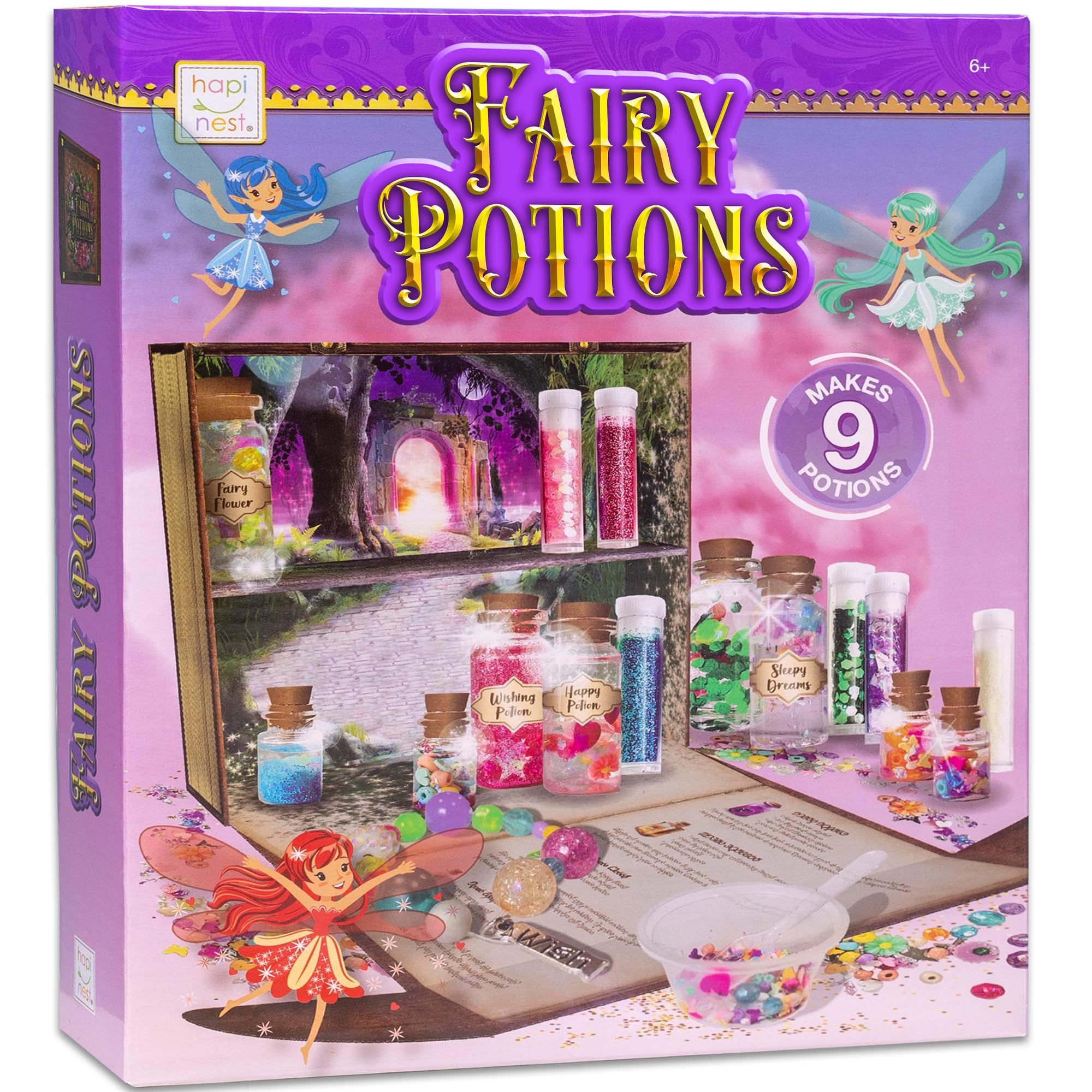 Hapinest Fairy Potions Kit setup for imaginative craft sessions