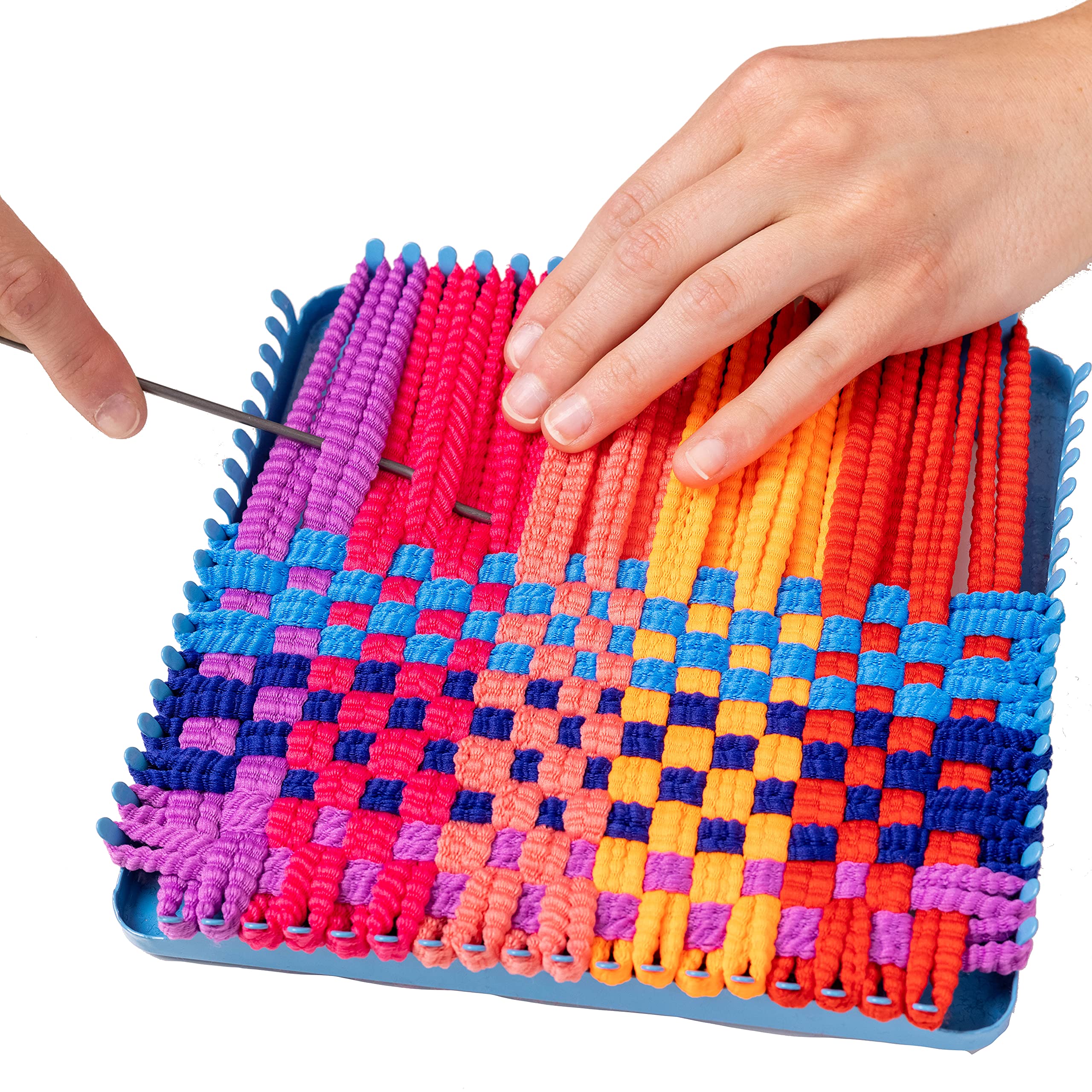 Hapinest finished potholders displayed as colorful craft keepsakes