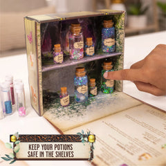 Hapinest label stickers help kids name and personalize their magical brews
