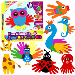 HAPMARS Animals Handprint Kit packaging invites kids to start creative crafts.