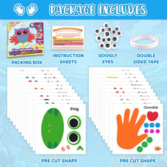 HAPMARS monkey cutout image highlights playful learning and fine motor skills.