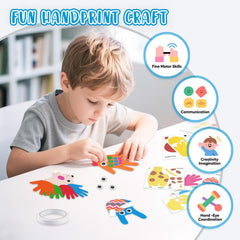 HAPMARS parrot cutout features bright colors that spark imagination during crafts.
