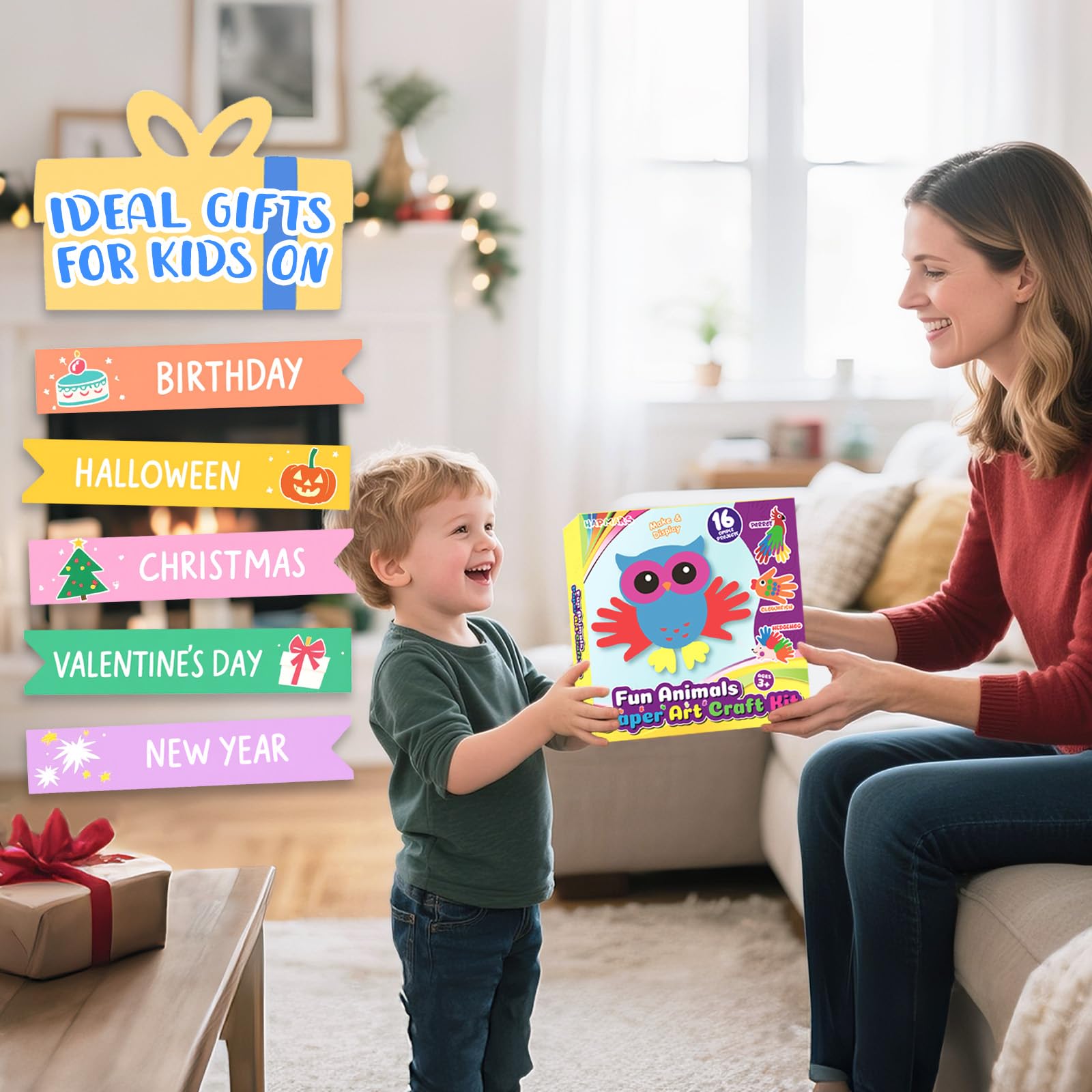 HAPMARS rabbit cutout encourages imaginative play and dexterity building.