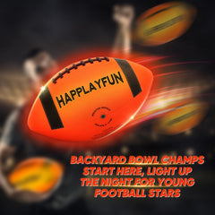 Happlayfun inflatable rubber football designed for safe, exciting outdoor play.