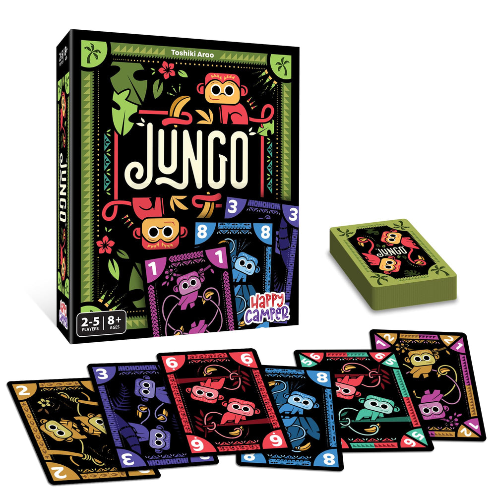 Happy Camper Jungo travel-compact design makes on-the-go play easy and fun.