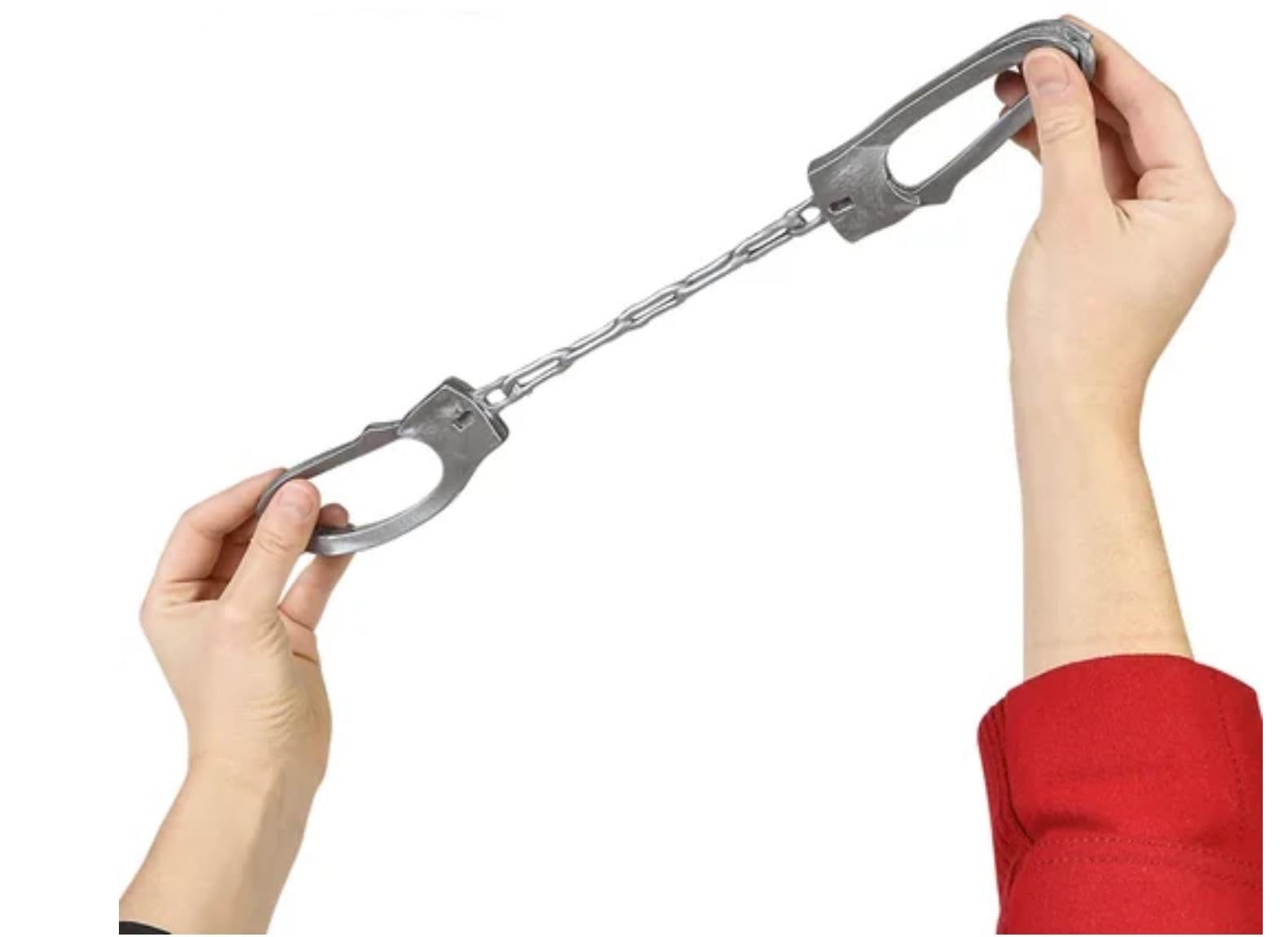 Happy Deals stretchy handcuffs closeup, durable design for costume play.