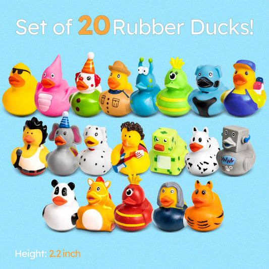 Happy Duckers bath time ducks close up showing bright colors