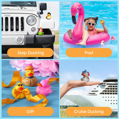 Happy Duckers Jeep ducking ducks for on the go play or car decor