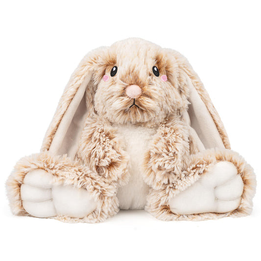 Happy Fuel bunny microwavable plush front view for cozy warmth