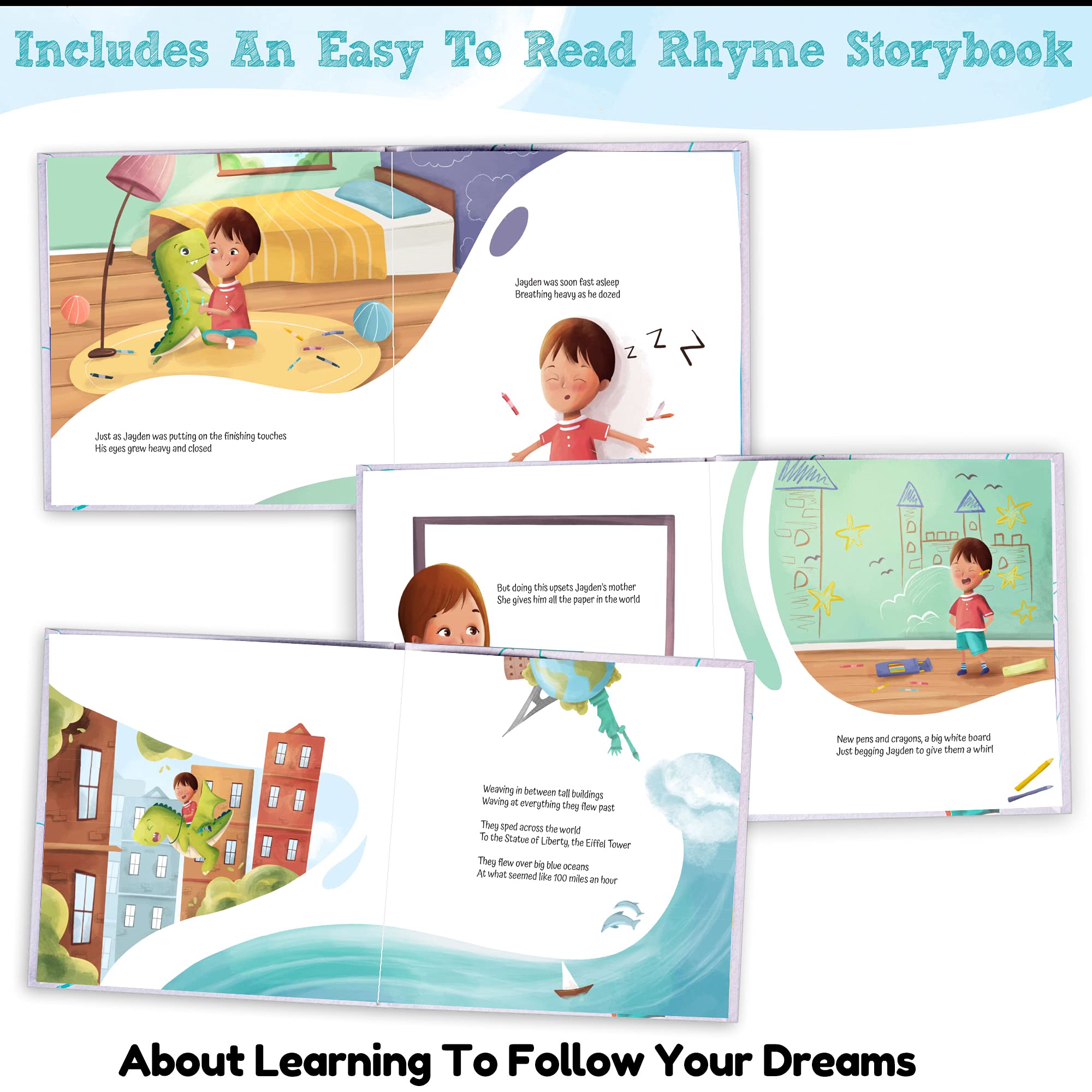 Happy Fuel Dinosaur Story Book, cozy rhymes to pair with color time.