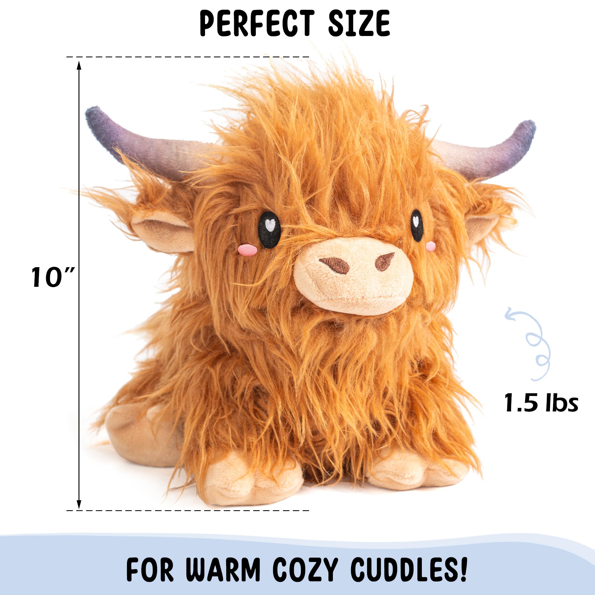 Happy Fuel Highland Cow unscented beads deliver steady heat without overpowering scents.
