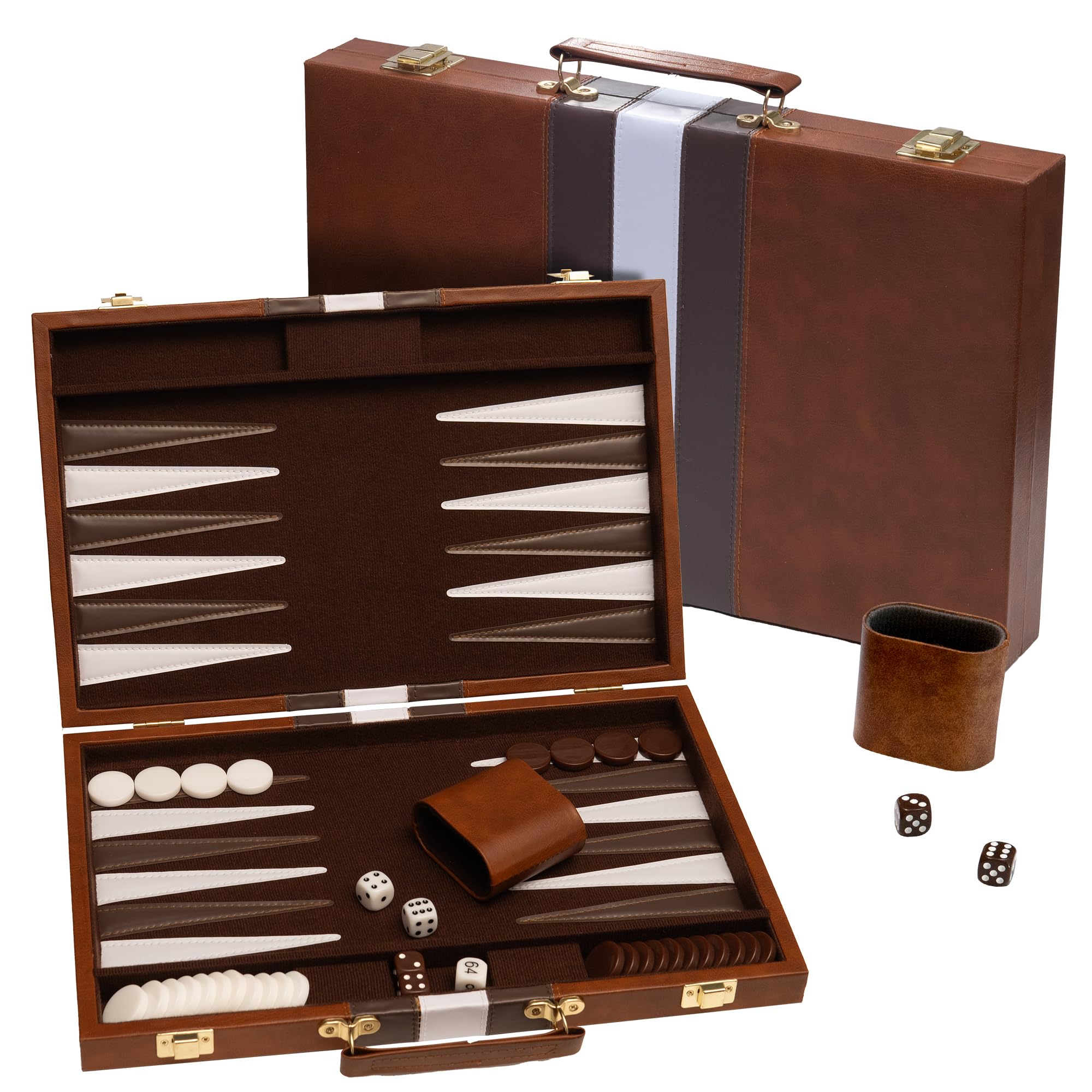 Happy Hippo backgammon board with deluxe design for smooth play and easy setup.