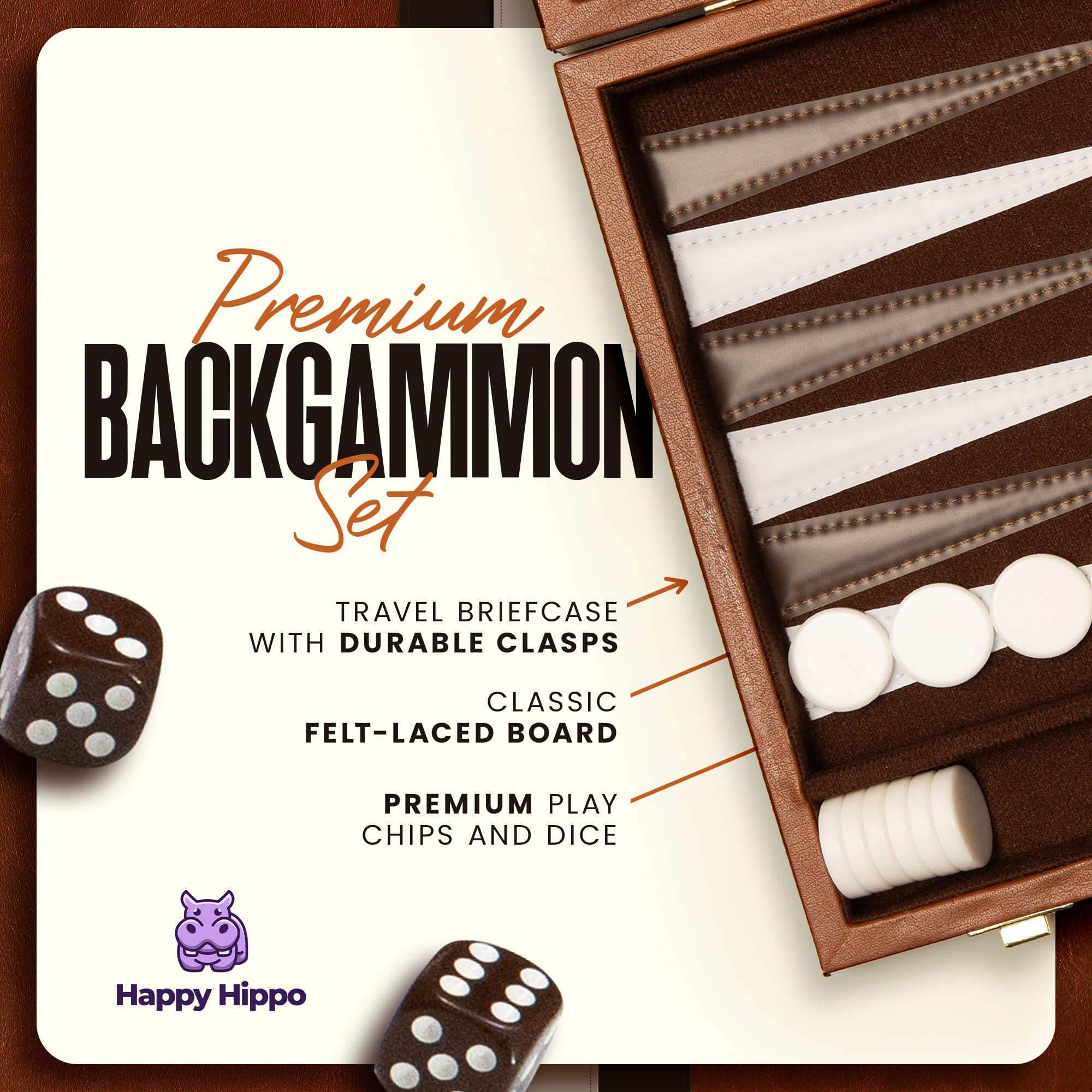 Happy Hippo dice shakers keep rolls contained and mess-free.