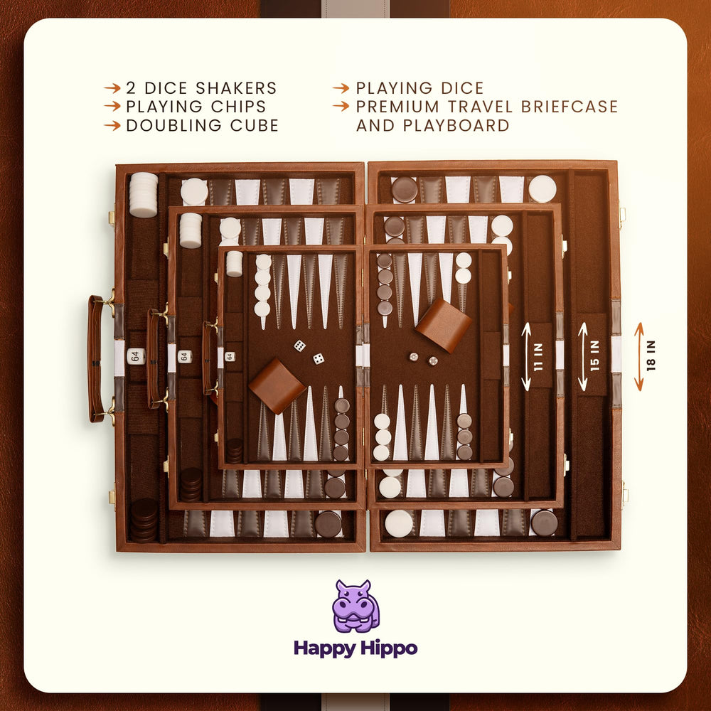 Happy Hippo felt interior provides quiet rolls and precise piece movement.
