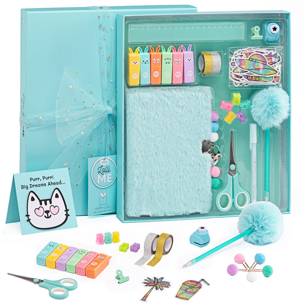 Happy Lolli Mint LolliME lockable diary close-up for private journaling