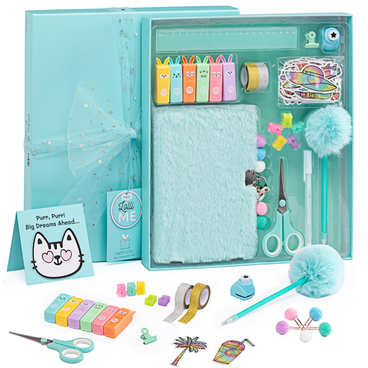 Happy Lolli Mint LolliME lockable diary close-up for private journaling