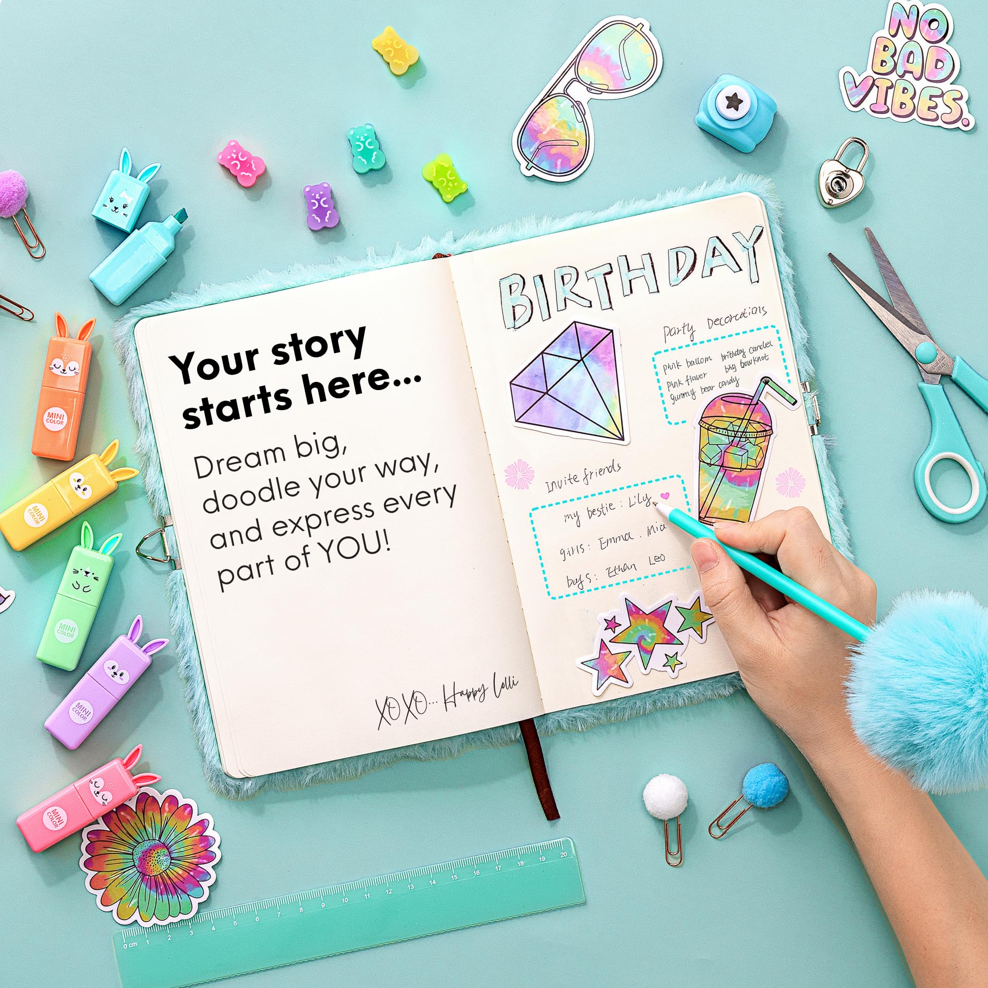 Happy Lolli Mint LolliME sticker pack adds playful accents to layouts