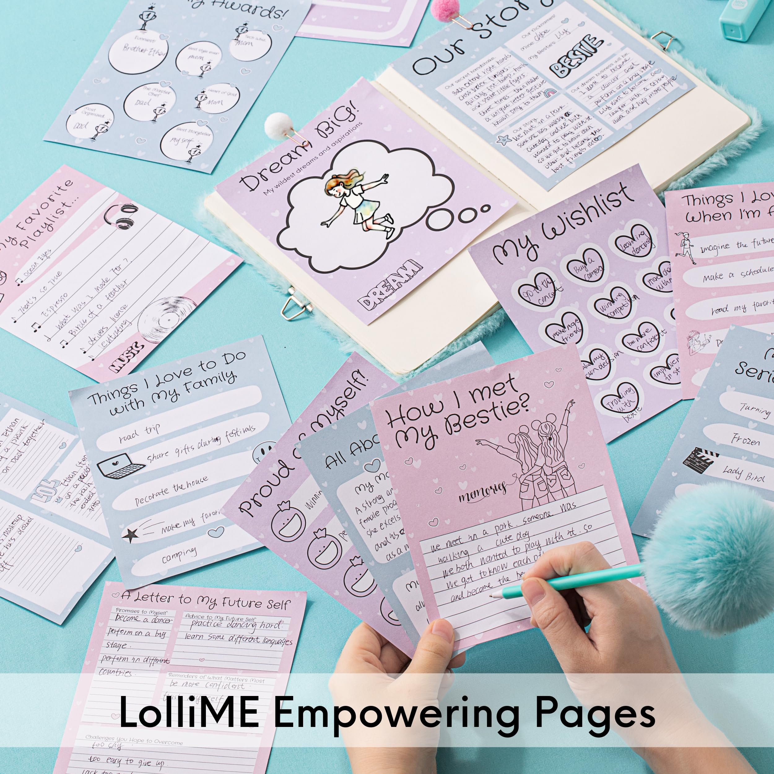 Happy Lolli Mint LolliME washi tape roll for color and organization
