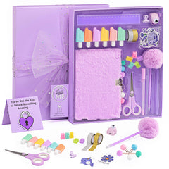 Happy Lolli Purple LolliME diary kit box open for private journaling and self-expression.