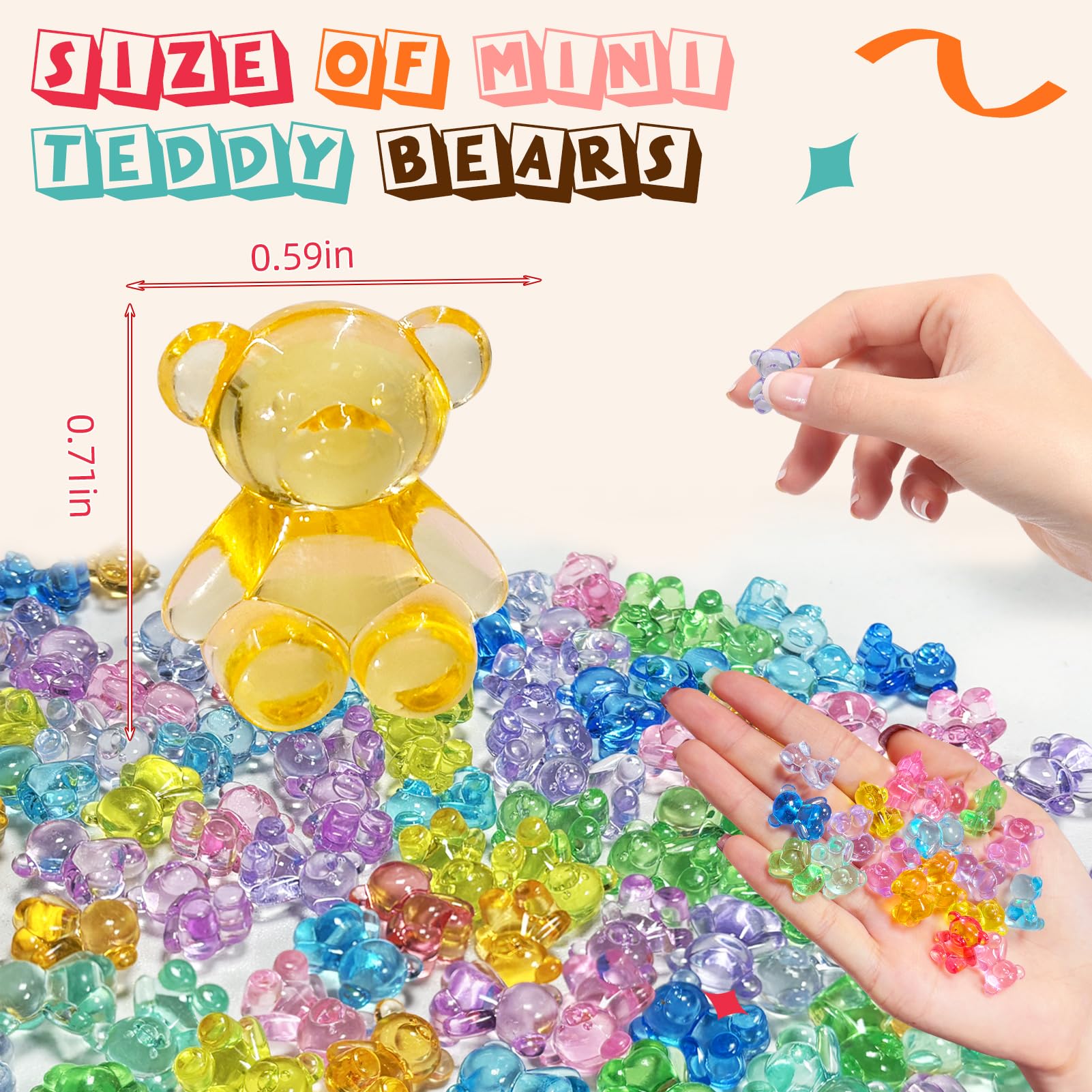 HAPTIME miniatures resin figures for cute decorations and classroom counting activities.