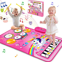 Hapyland baby music mat piano side with 13 keys for early musical play