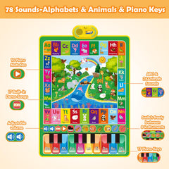 Built-in sounds and instrument options on the mat for musical exploration