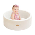 HARBOLLE baby ball pit, 27.6-inch white, provides soft, cushioned play space.