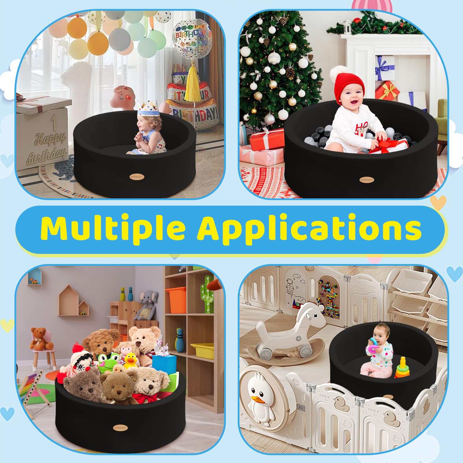 HARBOLLE detachable pad keeps kids comfortable during exploration.