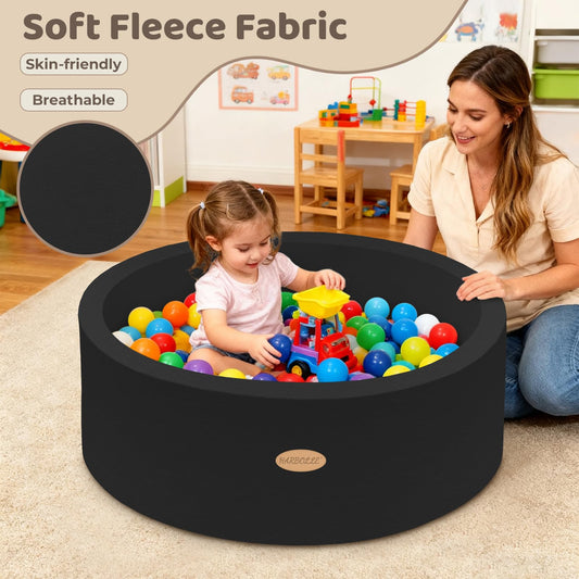 HARBOLLE ball pit interior with colorful balls supports active, supervised play.