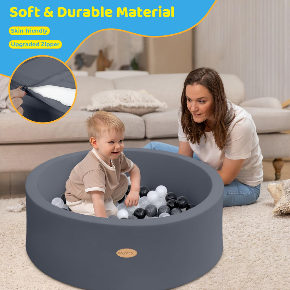 HARBOLLE memory foam wall cushions little tumbles during play
