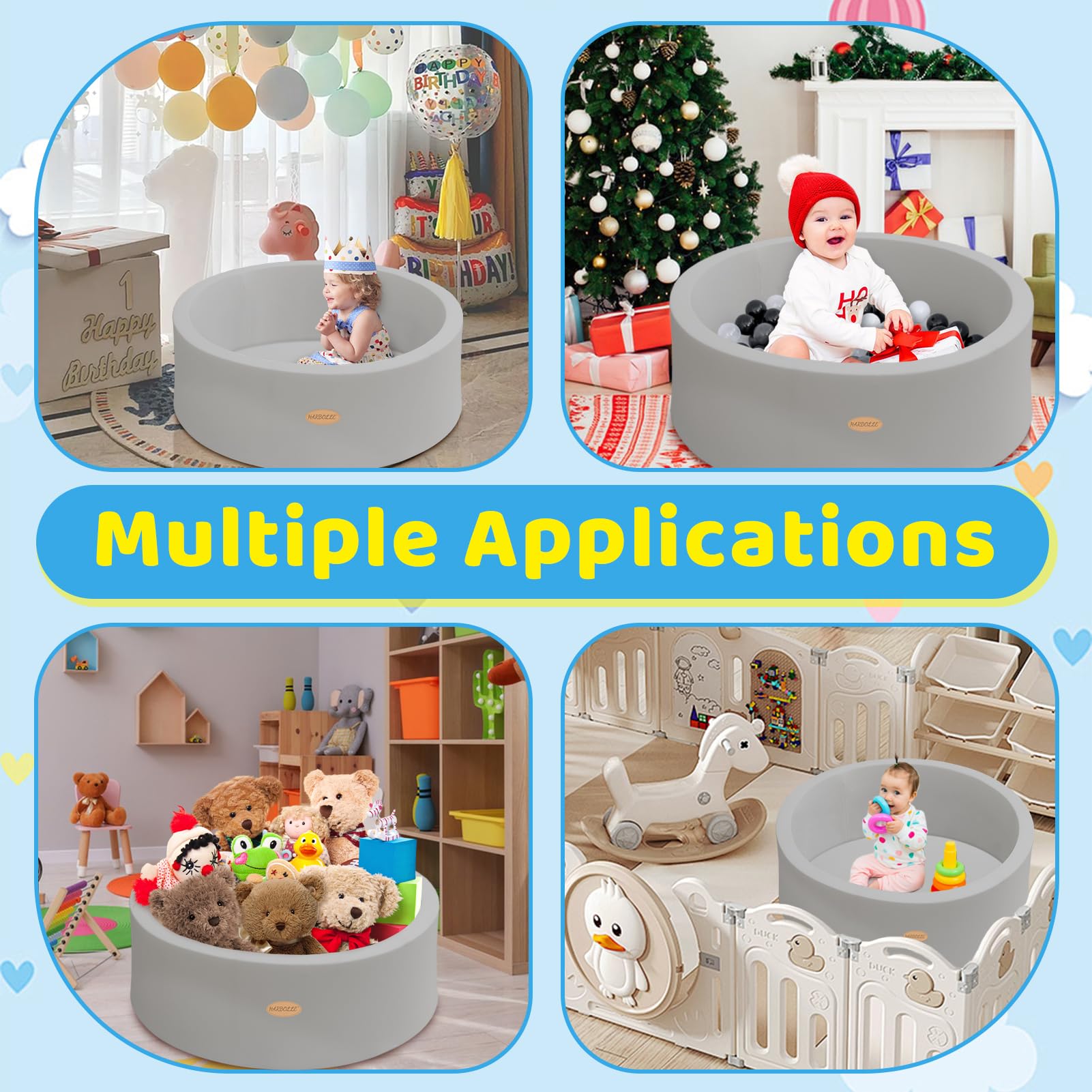 HARBOLLE Detachable pad for quick washing and drying