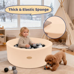 Harbolle children playing ball pit emphasizes social play and shared fun.