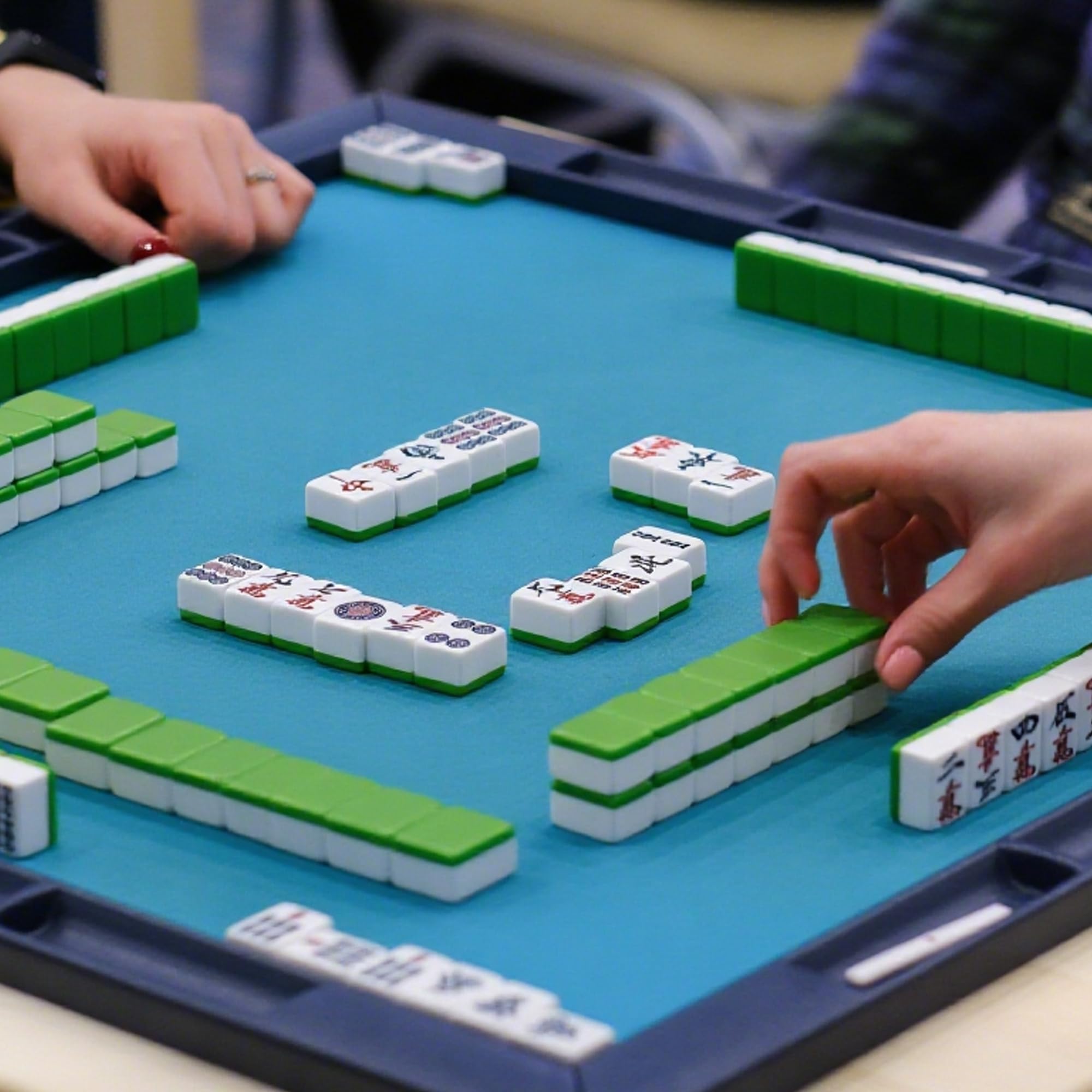 Harborway Mini Chinese Mahjong instruction guide highlights quick-start basics.