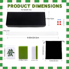 Harborway Mini Chinese Mahjong mini tiles size comparison highlights compact, travel-friendly design.