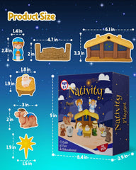 Hardwind Mary and Joseph figures for safe, interactive nativity storytelling