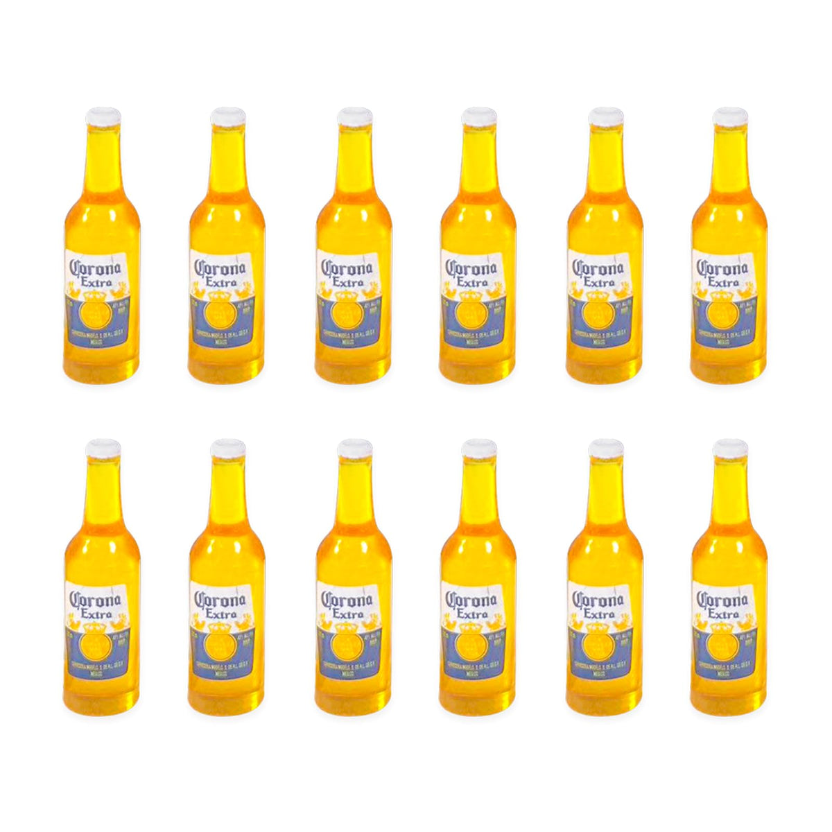Harewu 12Pcs miniature yellow wine bottles for dollhouse decor and realistic kitchen scenes