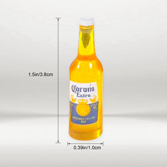 Harewu miniature yellow wine bottles—great for small-scale food display in dollhouses